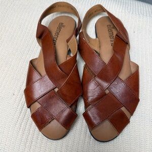 VTG ELLEMENNO Brown Leather Sandals